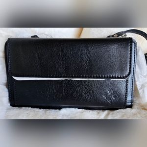 PATRICIA NASH Leather Alberese Organizer Crossbody color Black